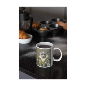 Die Saphirkönigin - Personalisiertes Haustierportrait als Tasse