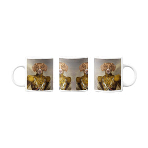 Der strahlende Held - Personalisiertes Haustierportrait als Tasse