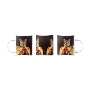 Der Monarch - Personalisiertes Haustierportrait als Tasse