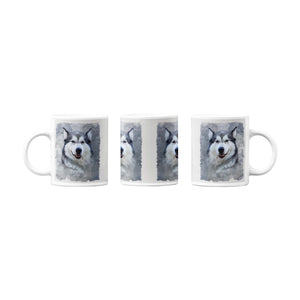 Personalisiertes Aquarell-Haustierportrait als Tasse