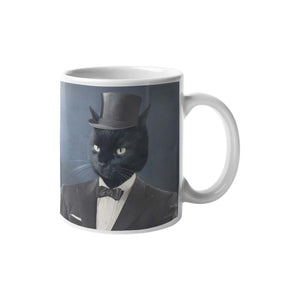 Der Gentleman - Personalisiertes Haustierportrait als Tasse