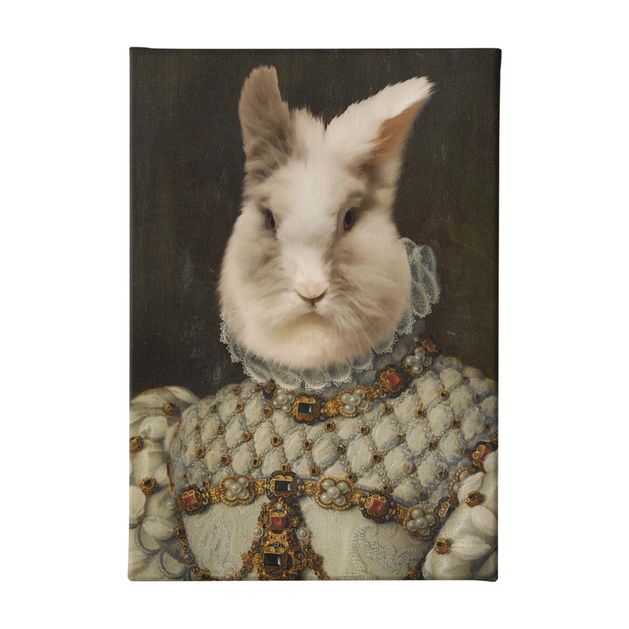Die Prinzessin - Personalisiertes Haustierportrait auf Leinwand