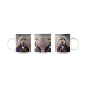 Der General - Personalisiertes Haustierportrait als Tasse