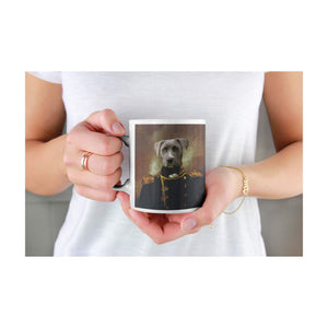 Der Admiral - Personalisiertes Haustierportrait als Tasse