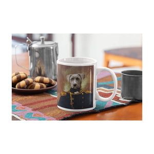 Der Admiral - Personalisiertes Haustierportrait als Tasse