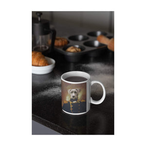 Der Admiral - Personalisiertes Haustierportrait als Tasse