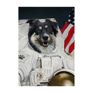 Der Astronaut - Personalisiertes Haustierportrait auf Poster