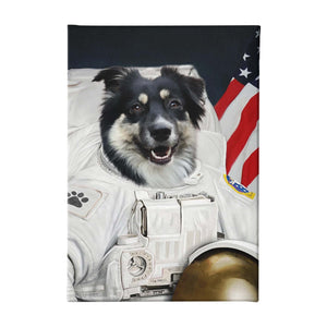 Der Astronaut - Personalisiertes Haustierportrait auf Leinwand