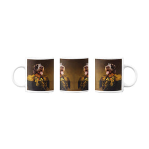 Der Veteran - Personalisiertes Haustierportrait als Tasse