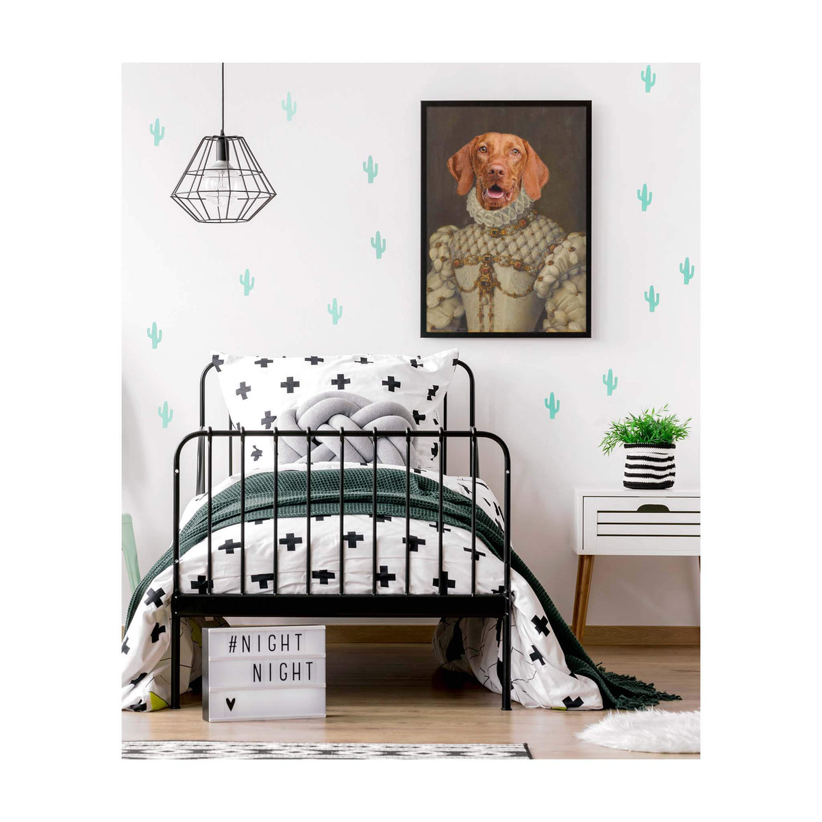 Die Prinzessin - Personalisiertes Haustierportrait auf Poster