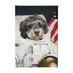 Der Astronaut - Personalisiertes Haustierportrait auf Leinwand