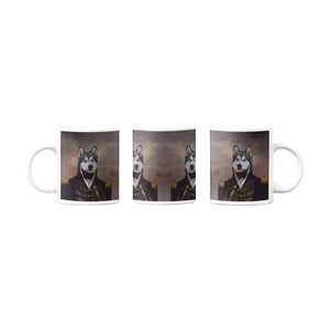 Der General - Personalisiertes Haustierportrait als Tasse