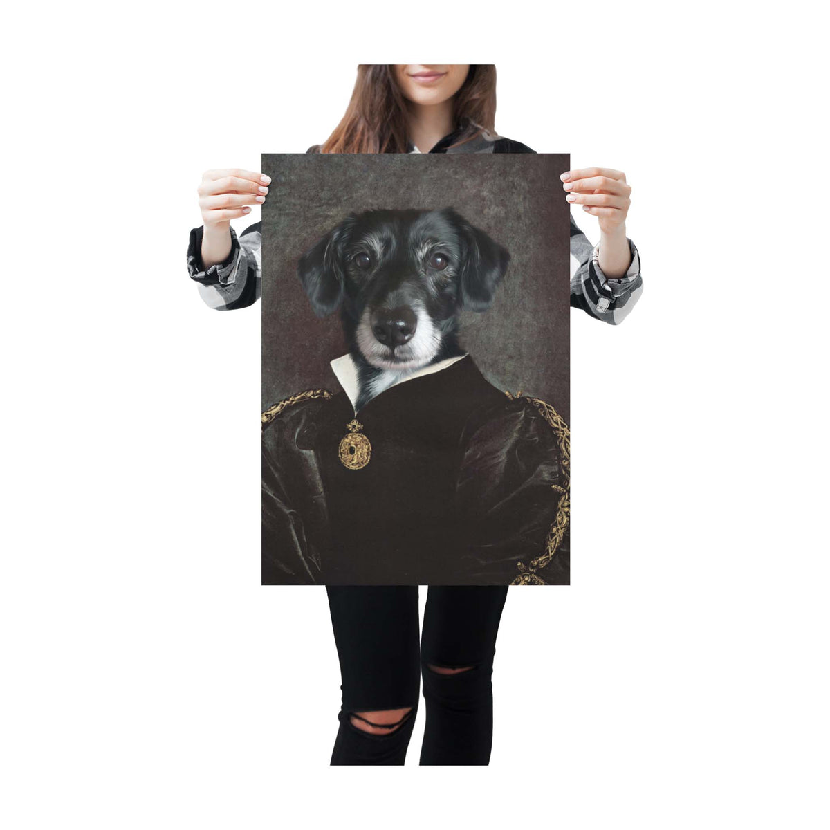 Die junge Herzogin - Personalisiertes Haustierportrait auf Poster