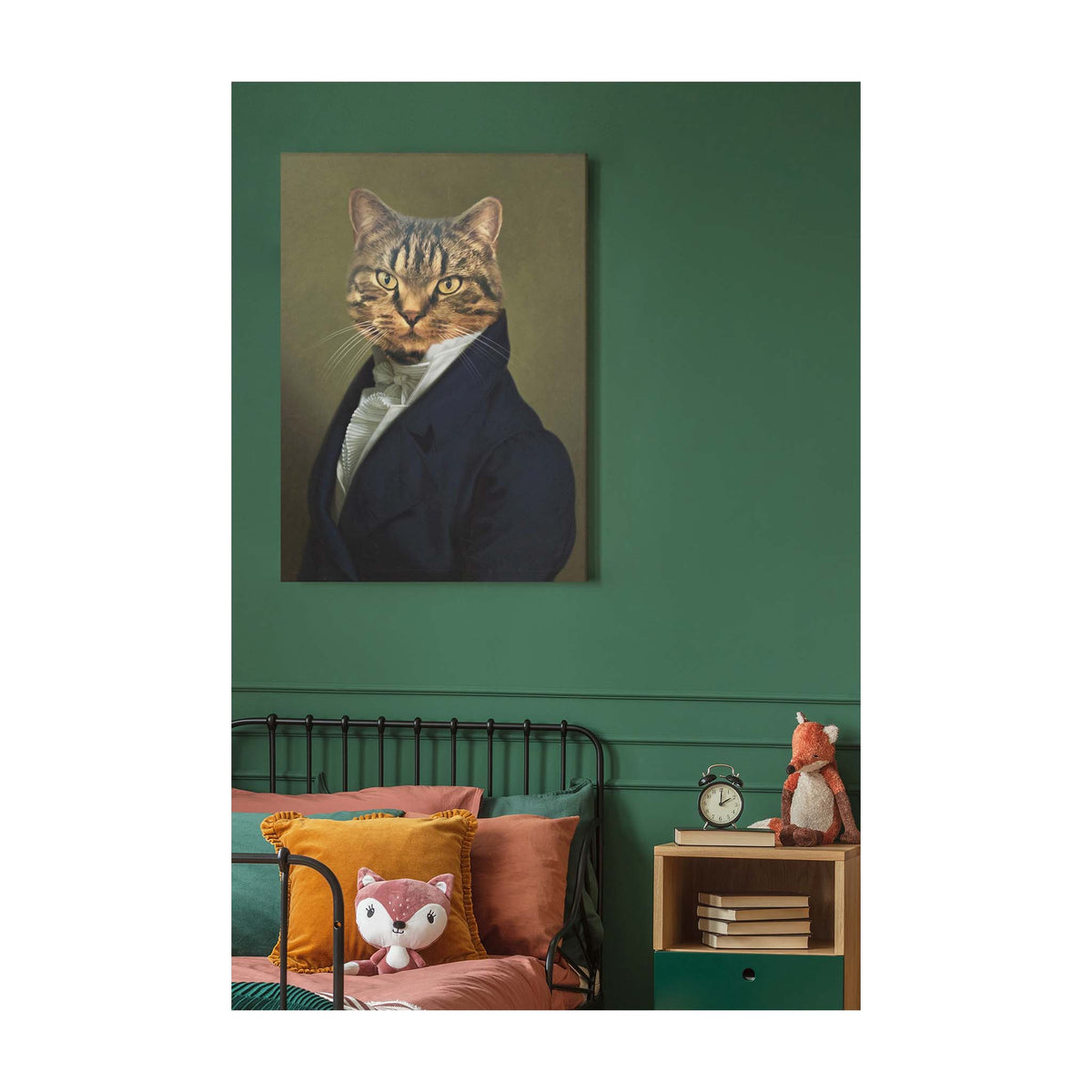 Der Botschafter - Personalisiertes Haustierportrait auf Leinwand