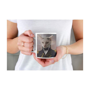 Der General - Personalisiertes Haustierportrait als Tasse