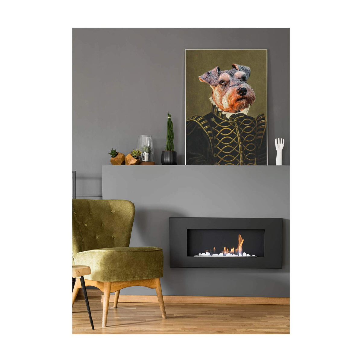 Der Adlige - Personalisiertes Haustierportrait auf Poster