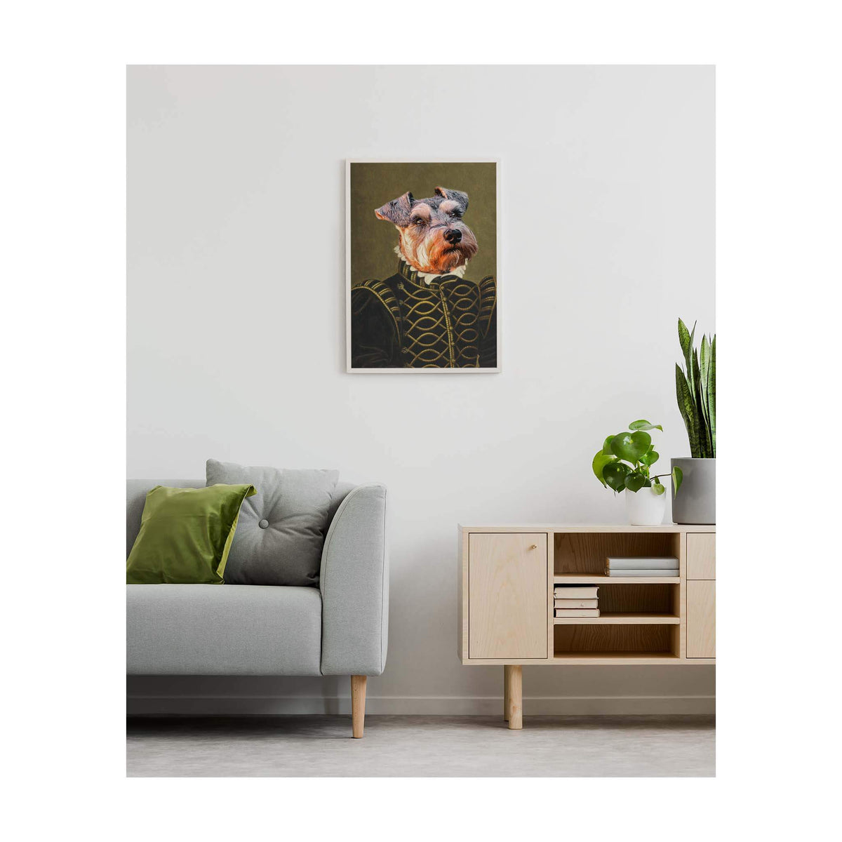 Der Adlige - Personalisiertes Haustierportrait auf Poster