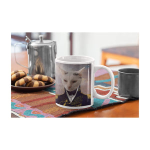 Der General - Personalisiertes Haustierportrait als Tasse