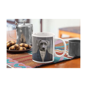 Der Aristokrat - Personalisiertes Haustierportrait als Tasse