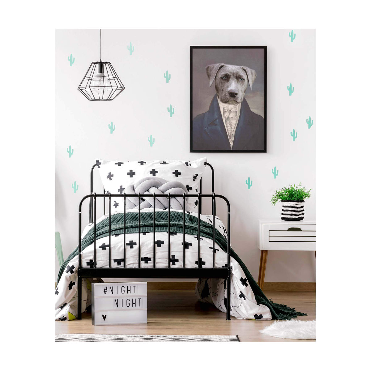 Der Aristokrat - Personalisiertes Haustierportrait auf Poster