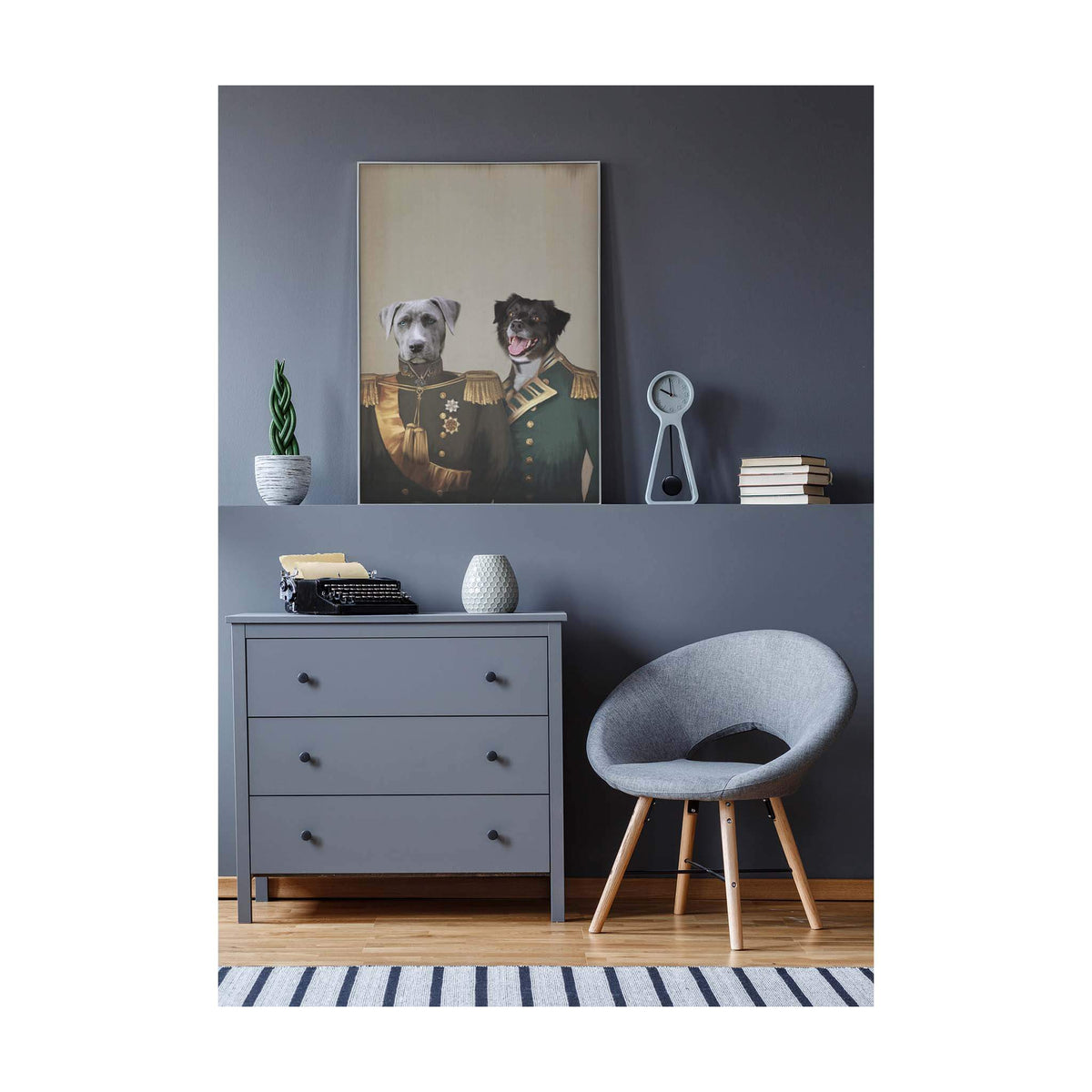 Die Kameraden - Personalisiertes Haustierportrait auf Poster