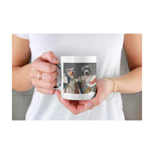 Die Herrschenden - Personalisiertes Haustierportrait als Tasse