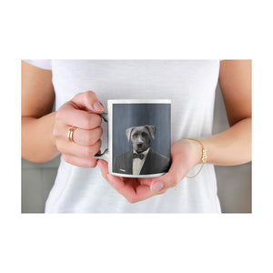 Der Gentleman - Personalisiertes Haustierportrait als Tasse