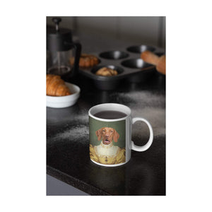 Das goldene Mädchen - Personalisiertes Haustierportrait als Tasse