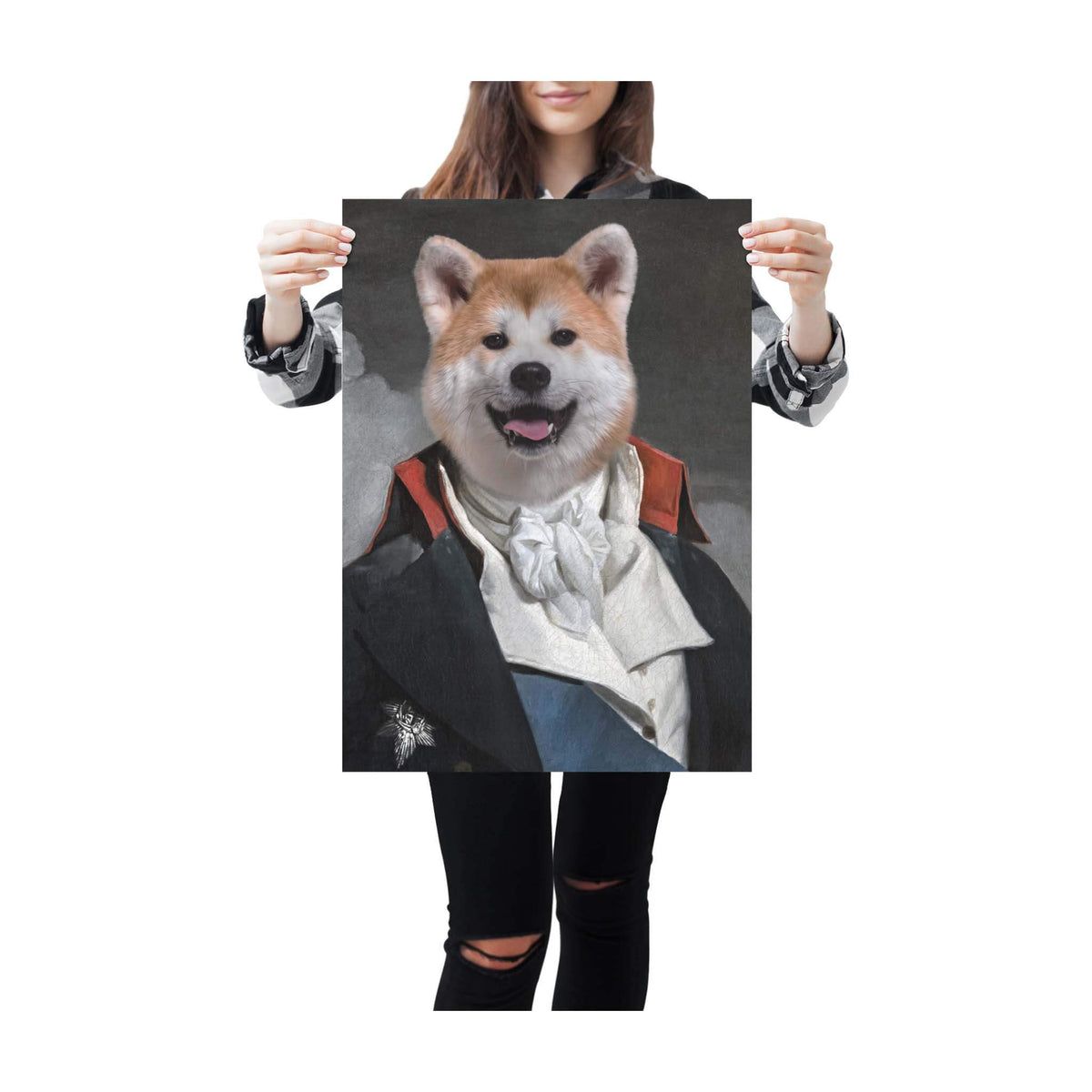 Der Herzog - Personalisiertes Haustierportrait auf Poster