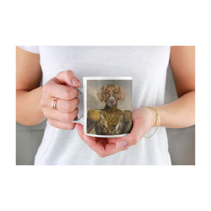 Der strahlende Held - Personalisiertes Haustierportrait als Tasse