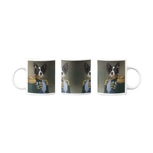 Der Offizier - Personalisiertes Haustierportrait als Tasse