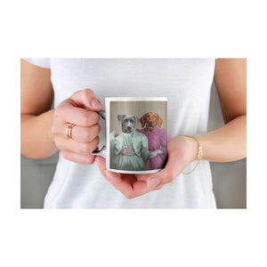 Die Schwestern - Personalisiertes Haustierportrait als Tasse