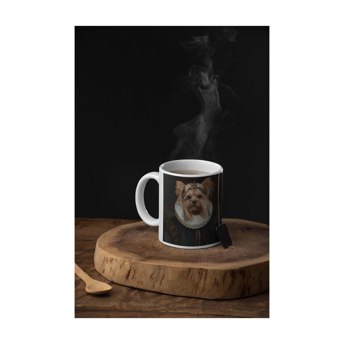 Die Baronin - Personalisiertes Haustierportrait als Tasse