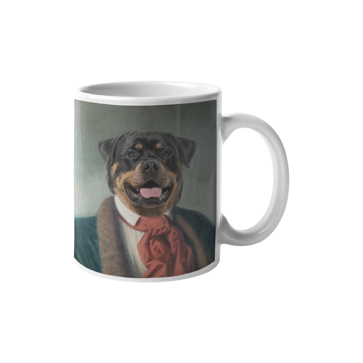 Der romantische Komponist - Personalisiertes Haustierportrait als Tasse