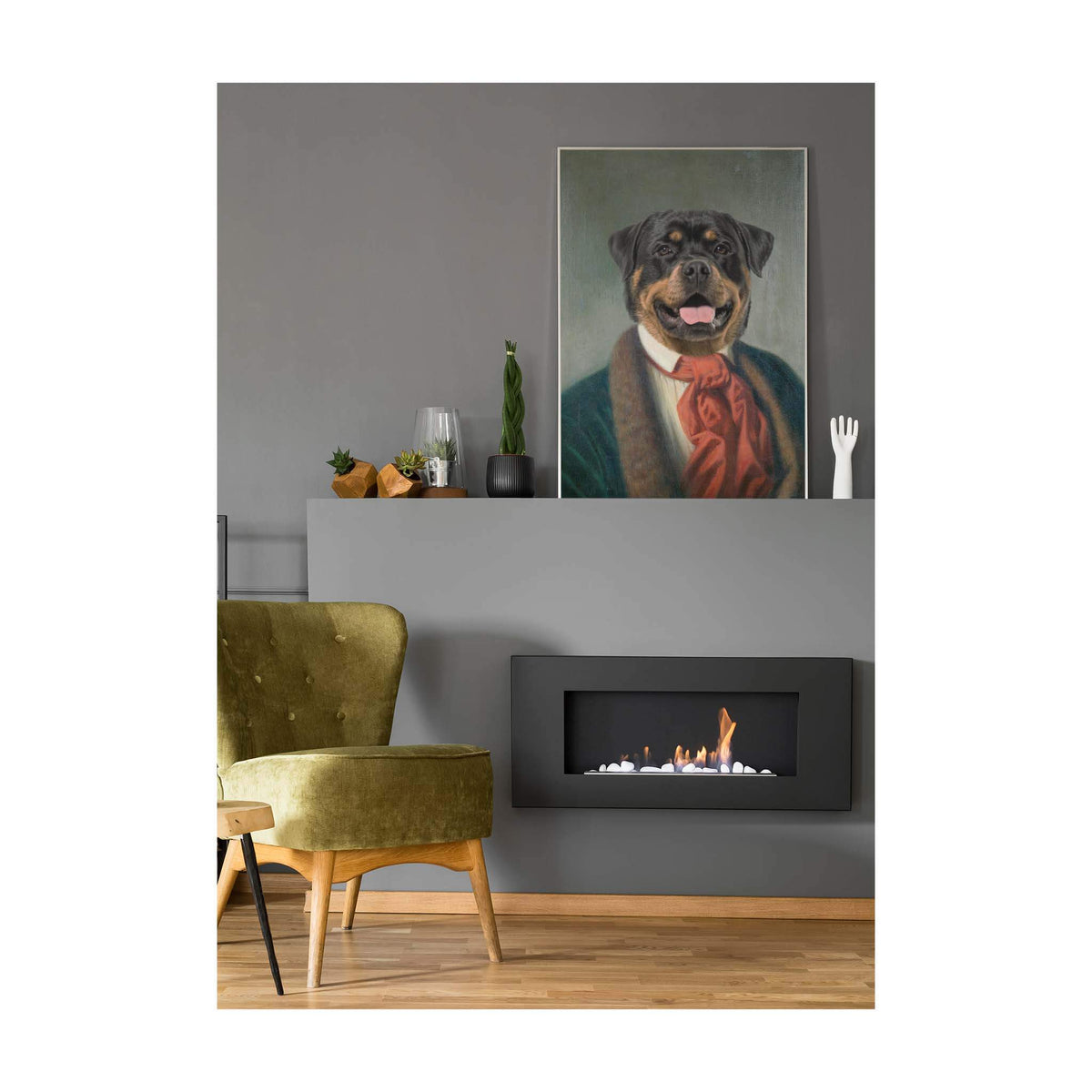 Der romantische Komponist - Personalisiertes Haustierportrait auf Poster