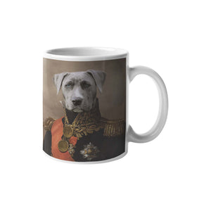 Der Major - Personalisiertes Haustierportrait als Tasse