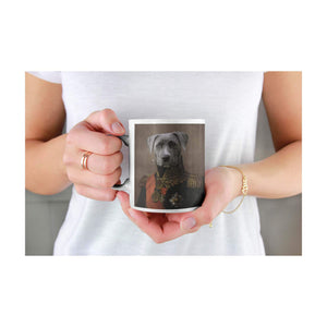 Der Major - Personalisiertes Haustierportrait als Tasse