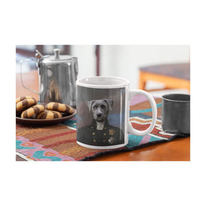 Der Kommandant - Personalisiertes Haustierportrait als Tasse