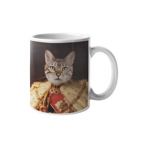 Der Monarch - Personalisiertes Haustierportrait als Tasse