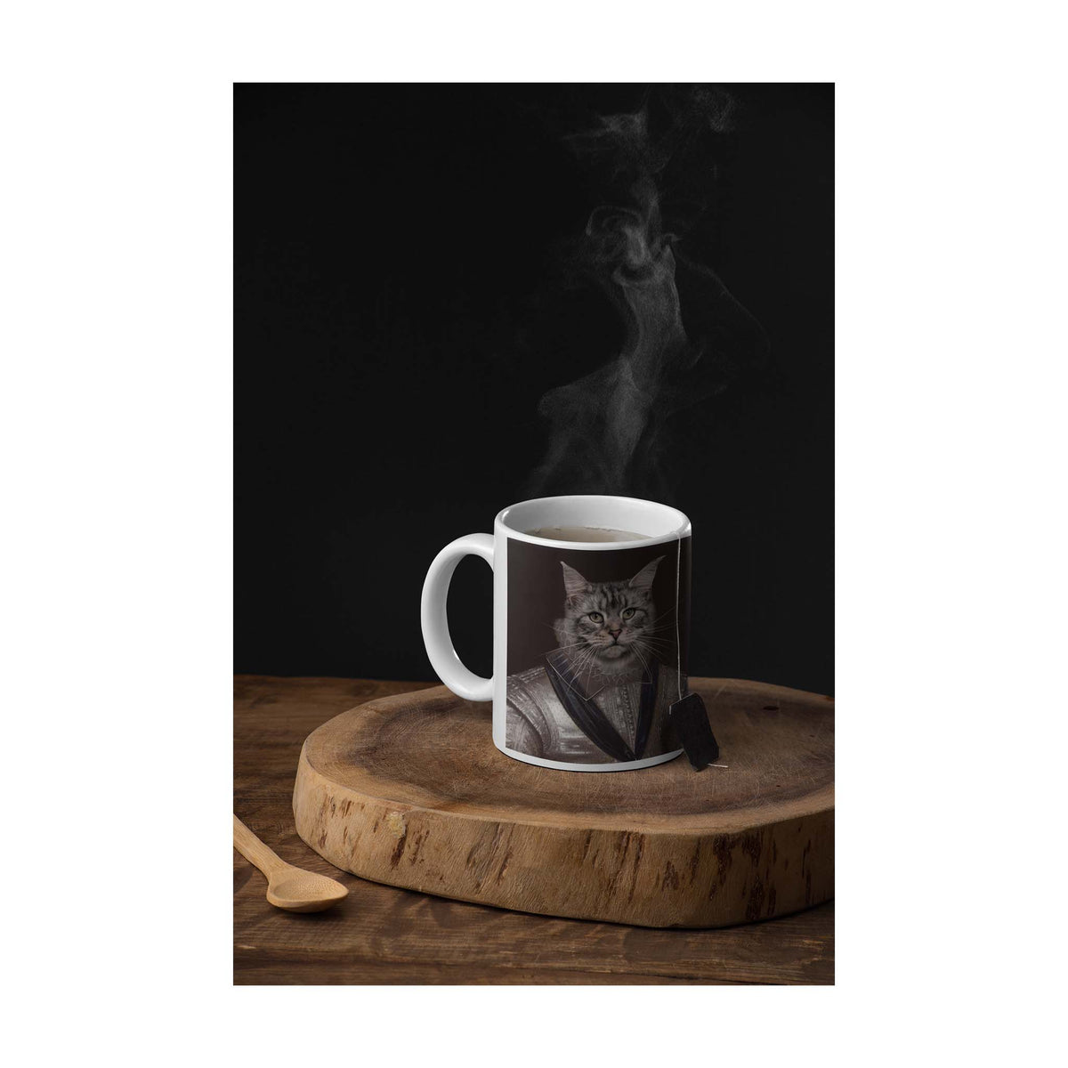 Der Edelmann - Personalisiertes Haustierportrait als Tasse